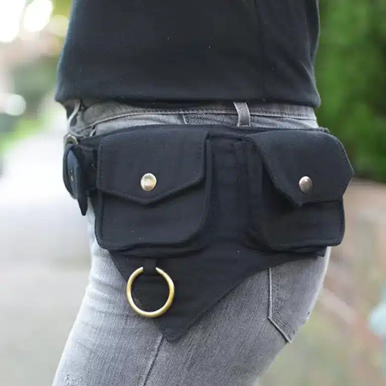 Ceinture ou sac de style hip-hop pour femmes, sac de taille conçu pour les femmes, rue de l'argent, sports de plein air, vente en gros, K2F8 5