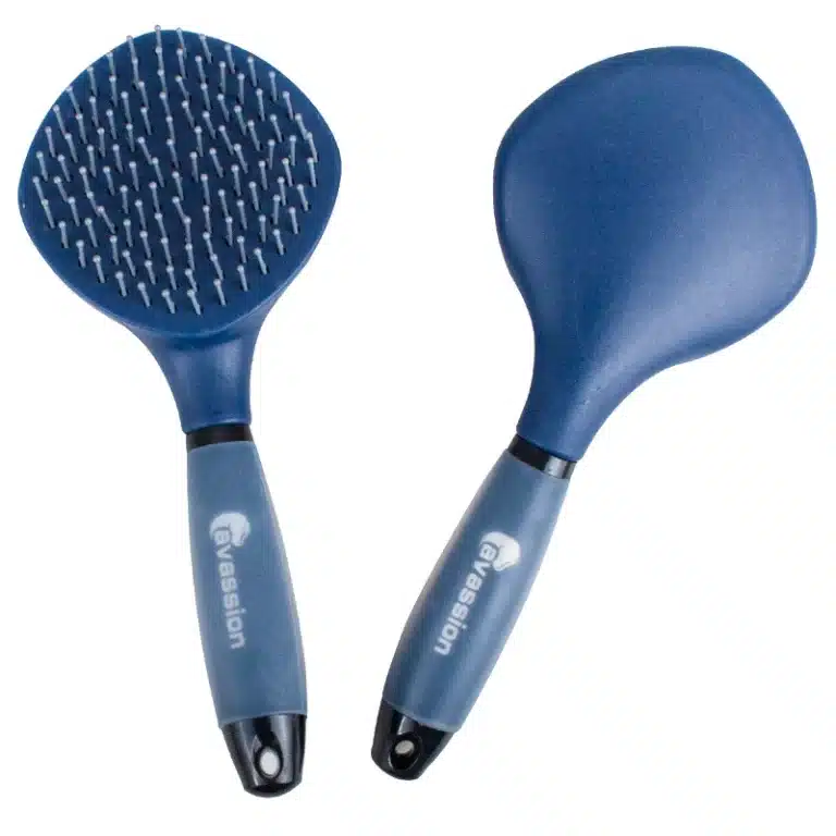Peigne à crinière de cheval de cavassion avec poignée de protection en silicone, outil de broCumbria confortable et non ald, outils de lavage de cheval 2