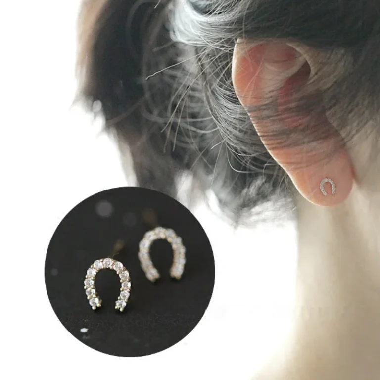 boucle d'oreille fer a cheval​